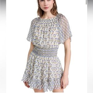 MISA Los Angeles off the shoulders ruffle Severine Dress